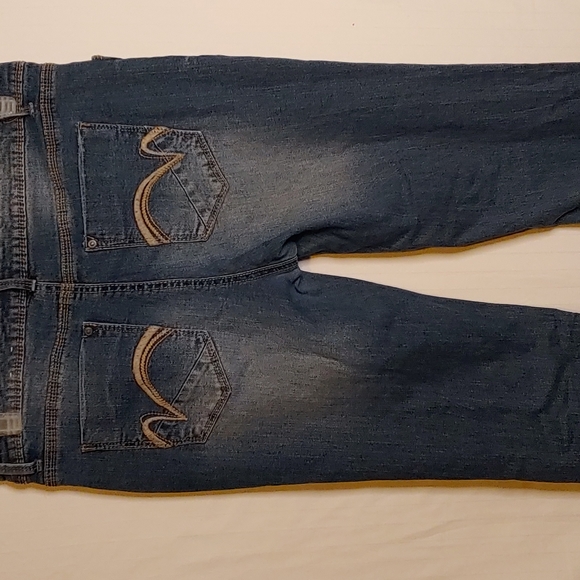 Joe Boxer Button Fly Denim Jeans Size 15 Womens distressed - Picture 13 of 16